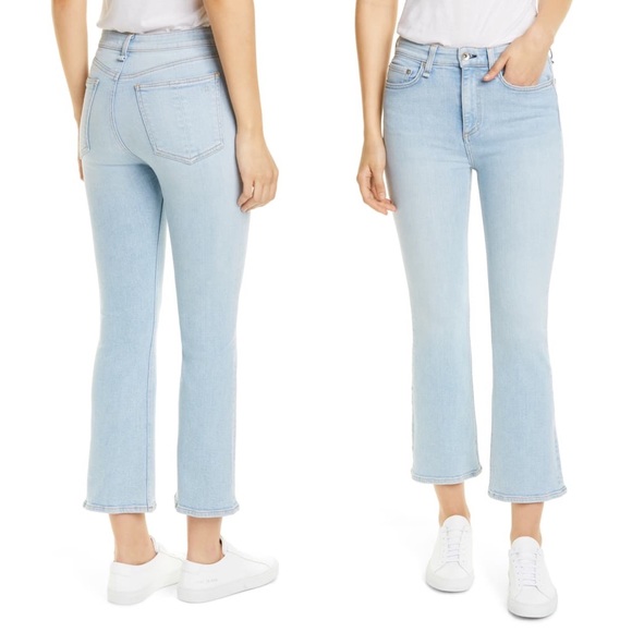 nina high rise ankle flare